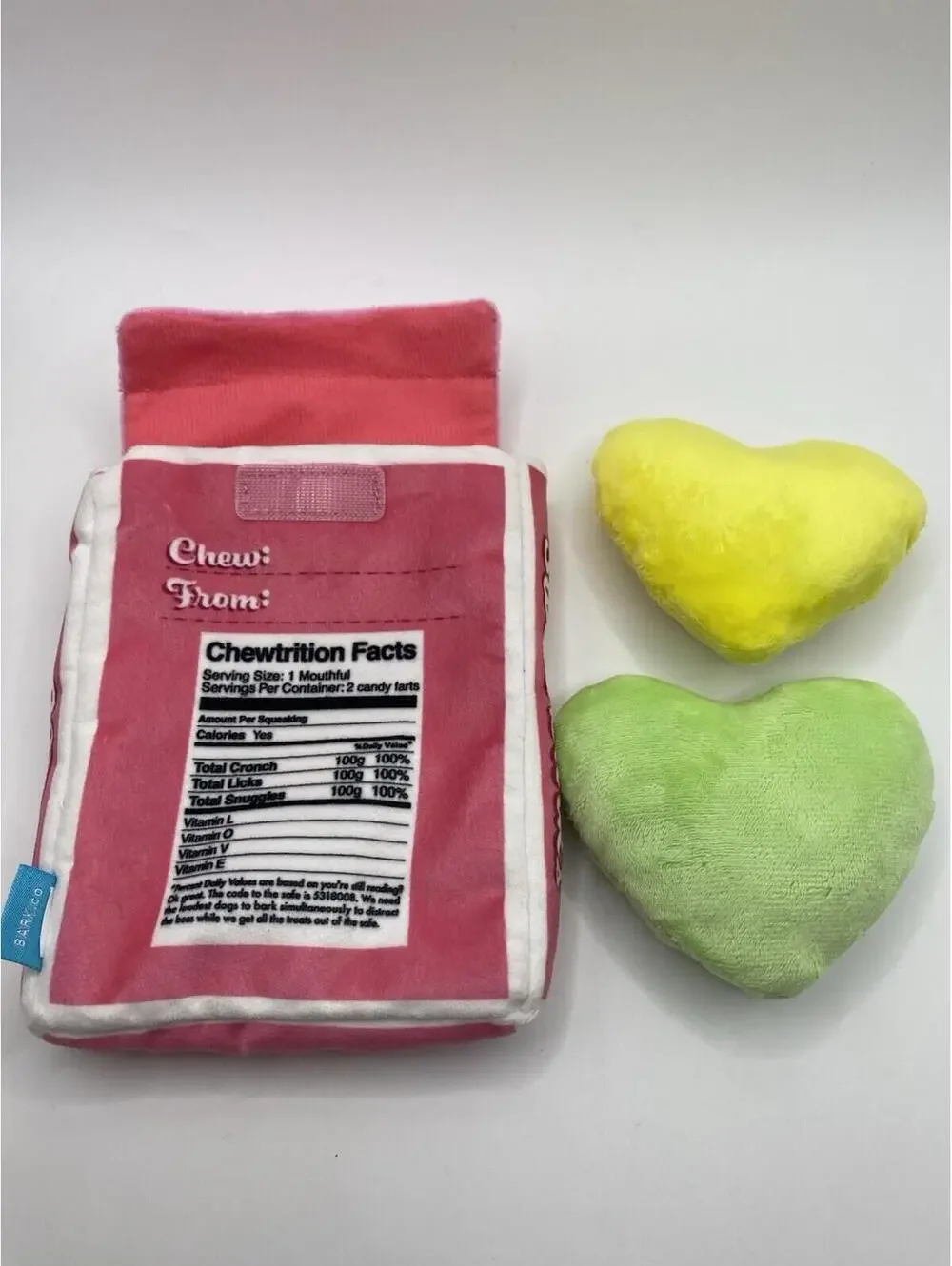 Bark Box Sweet Barks Candy Farts Dog Squeak Toy Medium - Large